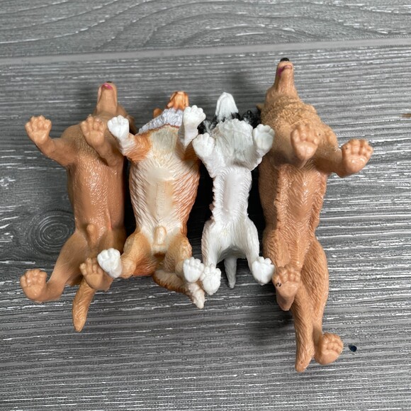 Vintage Dog Toy Figure German Shepherd Springer Spaniel Yellow Lab Saint Bernard - Picture 3 of 10